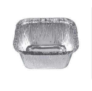 Containers Foil unhinged lid foil square 106mm (L) 106mm (W) 43mm (H)