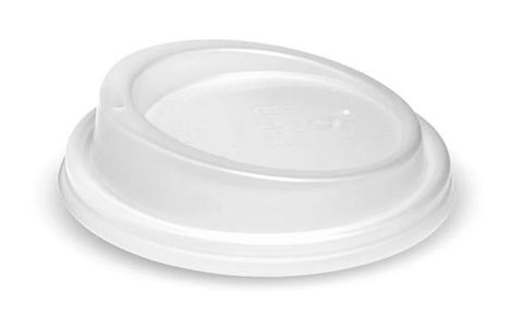 Coffee Cups Lids flat biodegradable clear PLA 90mm (D)