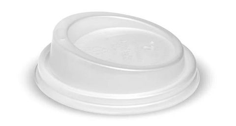 Coffee Cups Lids flat biodegradable clear PLA 80mm (D)