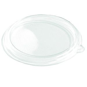 Bowl Lids unhinged flat recyclable opaque PET round 132mm (D) 9mm (H)