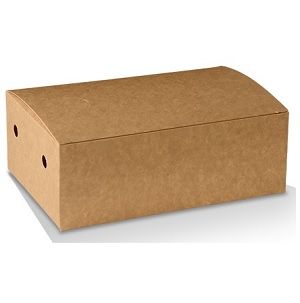 Boxes Snack hinged recyclable brown cardboard rectangle 172mm (L) 104mm (W) 66mm (H)