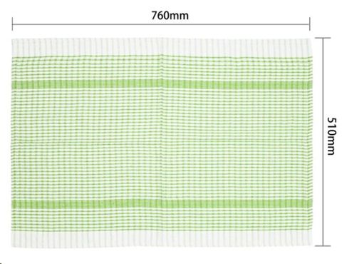 Tea Towel green 762mm (L) 508mm (W)
