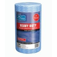 Wiper Rolls Multi Purpose antibacterial blue heavy duty 530mm (L) 300mm (W)
