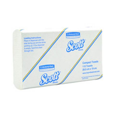 Hand Towels compact 110 sheets bleached 235mm (L) 190mm (W)