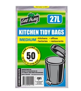 Bin Liners white polyethylene high density 27L 620mm (L) 510mm (W)