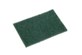 Scourers standard green nylon 150mm (L) 100mm (W) 7mm (H)
