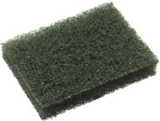 Scourers standard green nylon 250mm (L) 115mm (W) 25mm (H)