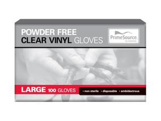 Gloves Single Use powder free clear vinyl L