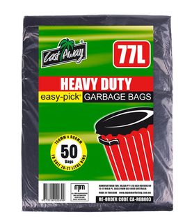 Bin Liners black polyethylene low density 73L 920mm (L) 760mm (W)