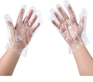 Gloves Single Use clear polyethylene L