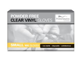 Gloves Single Use powder free clear vinyl S