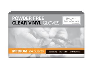Gloves Single Use powder free clear vinyl M