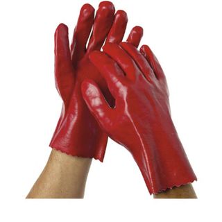 Gloves Industrial heavy duty red PVC dipped