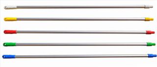 Broom Handles threaded red aluminium 1500mm (L)