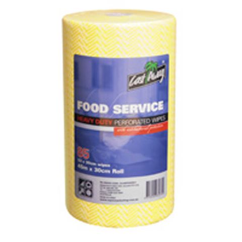 Wiper Rolls Multi Purpose antibacterial yellow heavy duty 530mm (L) 300mm (W)