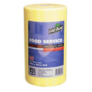 Wiper Rolls Multi Purpose antibacterial yellow heavy duty 530mm (L) 300mm (W)