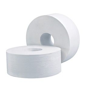 Toilet Paper basic jumbo 1ply 240mm (D) 90mm (W) 600m roll x 8 rolls