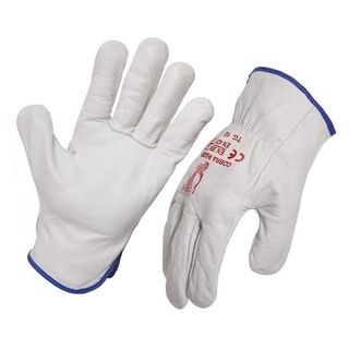 Gloves Riggers grey leather L