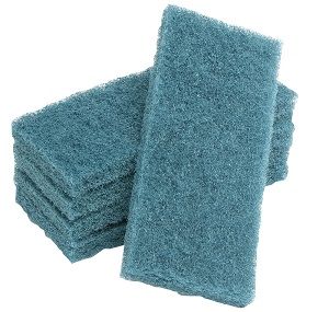 Scourers medium duty blue nylon 250mm (L) 115mm (W) 25mm (H)