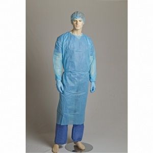 Gown clinical blue polypropelene
