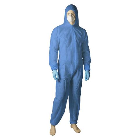 Coveralls blue polypropelene XL 40gsm