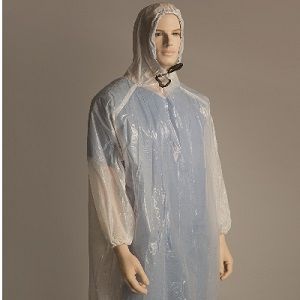 Poncho white polypropelene pkt 10