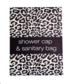 Shower Cap & Sanitary Bag sachet