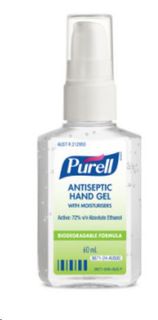 Hand Sanitiser alcohol based gel 60ml