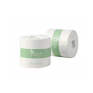 Toilet Paper basic 1ply 110mm (L) 100mm (W) - 1000 sheets per roll x 48 rolls