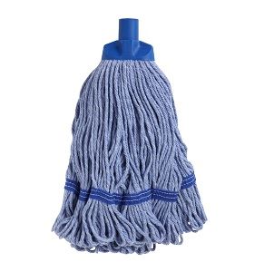 Mop Heads Plastic Ferrule skirt blue yarn 350g