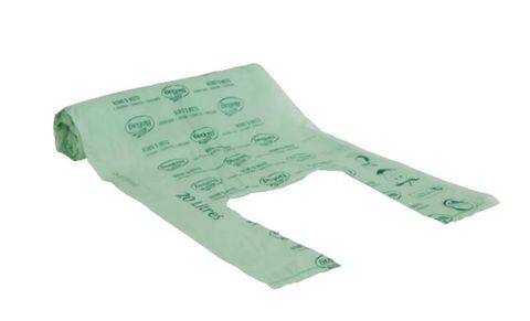 Bin Liners home compostable green medium density 20L 540mm (L) 420mm (W)