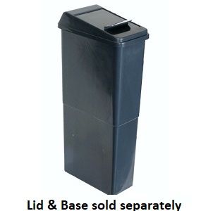 Sanitary Bins grey plastic 23L