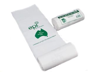 Bin Liners 100% degradable white low density 73L 940mm (L) 745mm (W)