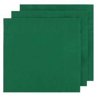 Napkins Lunch 1/4 fold dark green 2ply