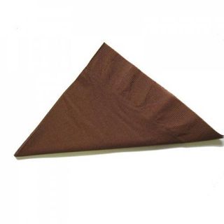 Napkins Dinner 1/4 fold chocolate 2ply