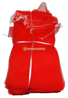 Produce Bags Netting sown bottom red 500mm (L)