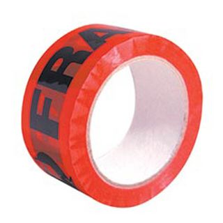 Tape Adhesive "Fragile" red/white 48mm (W)