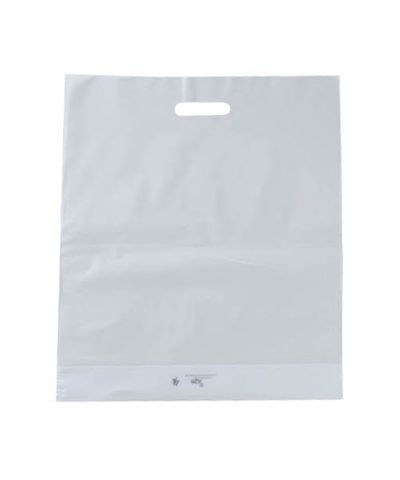 Carry Boutique recycleable white plastic large 415mm (W) 530mm (H)