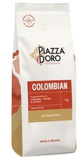 Piazza D'Oro Beans Columbian medium roasted UTZ certified 1000g