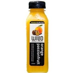 Wild One Juice Premium plastic bottle no added sugar orange passionfruit 350ml