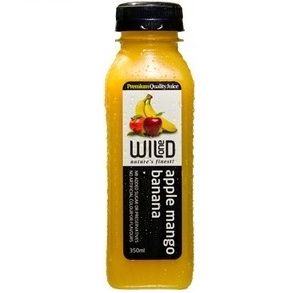 Wild One Juice Premium plastic bottle no added sugar apple mango banana 350ml