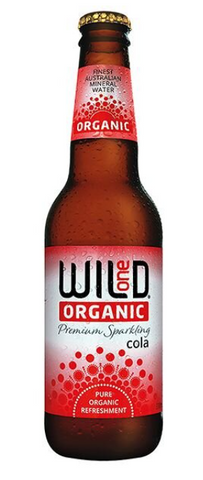 Wild One Sparkling Mineral Water glass bottle cola organic 330ml