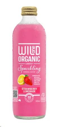 Wild One Original  Strawberry Lemonade glass bottle 345ml ctn 12