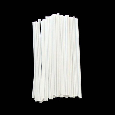 Twist Ties white plastic 76mm (L)