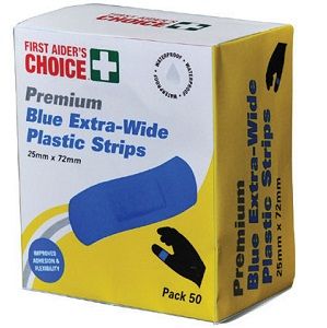 Bandaids blue detectable box 100