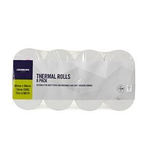 Register Rolls thermal white paper 80mm(D) 80mm (W)