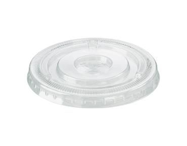 Water/Juice Cup Lids flat recyclable clear