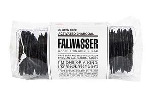 Falwasser Crispbread Wafer Thin GF activated charcoal 120g