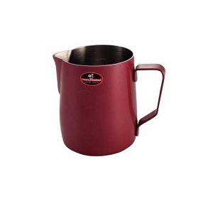 Tiamo Jug Milk red stainless steel 360ml