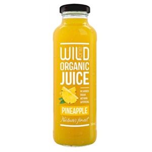 Wild Organic pineapple juice 360ml ctn 12  glass bottle no added sugar